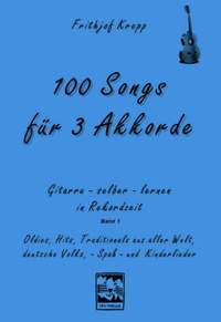 Frithjof Krepp: 100 Songs für 3 Akkorde Band 1 (blau)