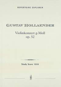 Hollaender, Gustav: Violin Concerto in G minor, Op.52