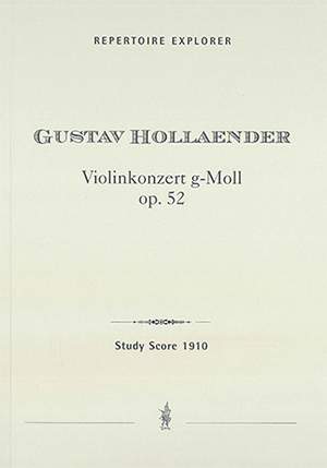Hollaender, Gustav: Violin Concerto in G minor, Op.52