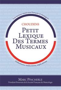 Marc Pincherle: Marc Pincherle: Petit Lexique Des Termes Musicaux
