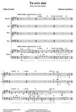 Ya Eres Mia. SATB Product Image