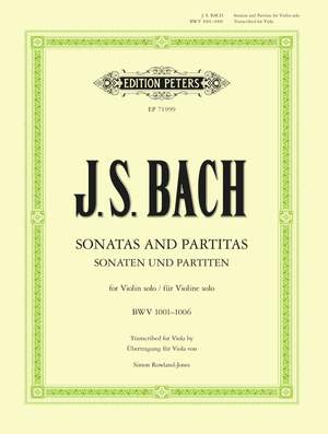 Bach, JS: 6 Solo Sonatas and Partitas for Violin BWV 1001–1006, Edition for Solo Viola