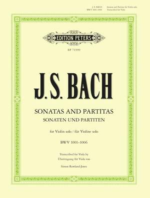 Bach, JS: 6 Solo Sonatas and Partitas for Violin BWV 1001–1006, Edition for Solo Viola
