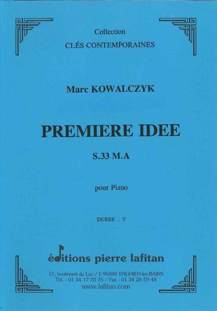 Premiere Idée (S.33 M.A)