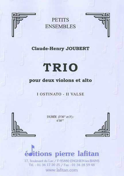 Trio Pour Deux Violons et Alto