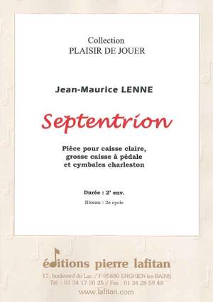 Septentrion (Caisse Cl, Gc et Cymb Charl)