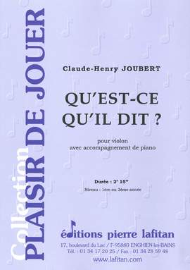 Qu'Est-Ce Qu'Il Dit ?