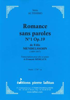Romance Sans Paroles N°1 Op.19