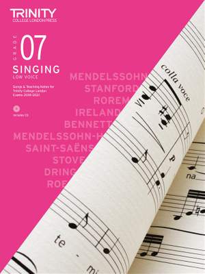 Trinity: Singing Grade 7 Low 2018-2021 (with CD)