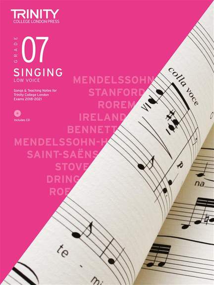Trinity: Singing Grade 7 Low 2018-2021 (with CD)