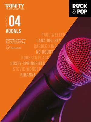 Trinity: Rock & Pop 2018 Vocals Grade 4