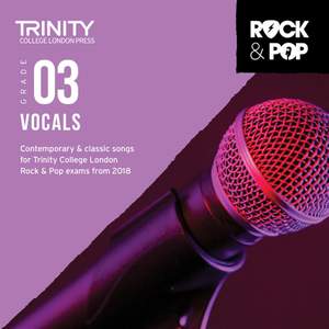 Trinity: Rock & Pop 2018 Vocals Grade 3 CD