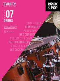 Trinity: Rock & Pop 2018 Drums Grade 7