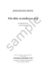 Dove, Jonathan: On this wondrous sea (choir part) Product Image