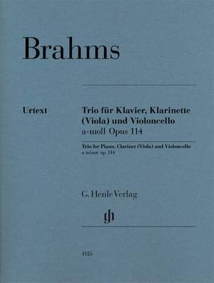 Brahms, J: Clarinet Trio op. 114
