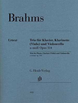 Brahms, J: Klarinettentrio A minor op. 114