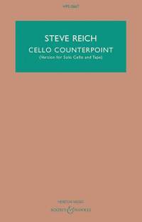Reich, S: Cello Counterpoint HPS 667
