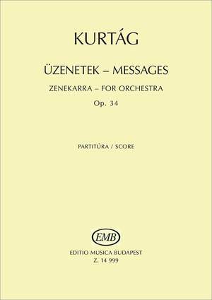 Kurtag, Gyorgy: Messages Op.34 (score)