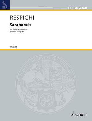 Respighi, O: Sarabanda P15a