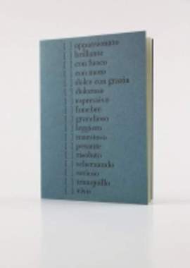 Folded card "Musical terms"