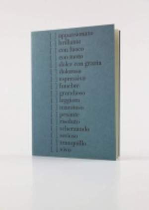 Folded card "Musical terms"