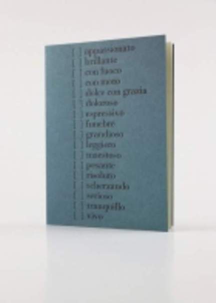 Folded card "Musical terms"