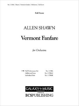 Allen Shawn: Vermont Fanfare