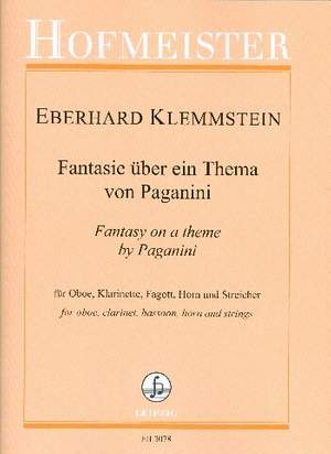 Eberhard Klemmstein: Fantasie Über Ein Thema Von Paganini