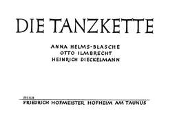 Helms-Blasche_Ilmbrecht: Die Tanzkette
