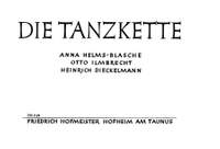 Helms-Blasche_Ilmbrecht: Die Tanzkette