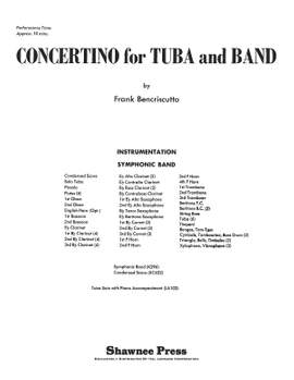 Frank Bencriscutto: Concertino for Tuba and Band