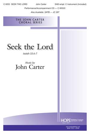 John Carter: Seek The Lord