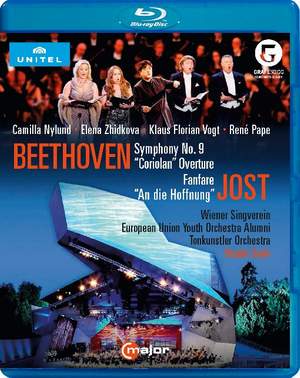 Beethoven: Symphony No. 9, Coriolan Overture & Jost: Fanfare & An die Hoffnung Product Image