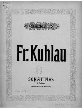Friedrich Kuhlau: Sonatines Vol.1