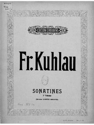 Friedrich Kuhlau: Sonatines Vol.1