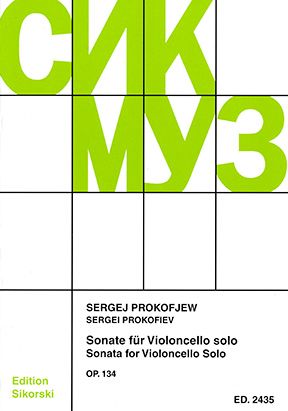 Prokofiev: Sonata for Violoncello Solo, Op. 134