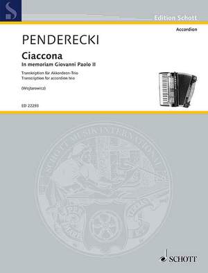 Penderecki, K: Ciaccona