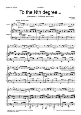 Smith M: To the Nth degree… (Sonata No.3 for Piccolo and Piano)