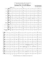 Felix Mendelssohn Bartholdy: Sonata No. 6 In D Minor For Clarinet Choir Product Image