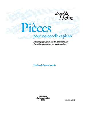 Reynaldo Hahn: Pièces pour violoncelle