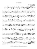 Johann Sebastian Bach: Chaconne For Solo Flute Product Image