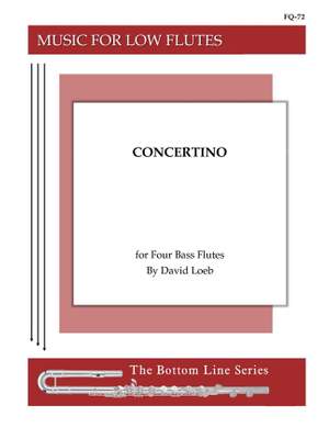 David Loeb: Concertino For Bass Flute Quartet