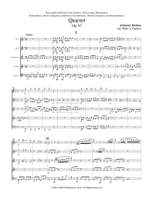 Johannes Brahms: Quartet, Op. 67 Product Image