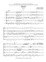 Johannes Brahms: Quartet, Op. 67 Product Image