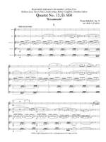 Franz Schubert: Quartet In A Minor, Op. 29, No. 13, D. 804 Product Image