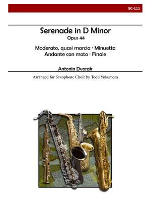 Antonín Dvořák: Serenade, Op. 44 For Saxophone Choir