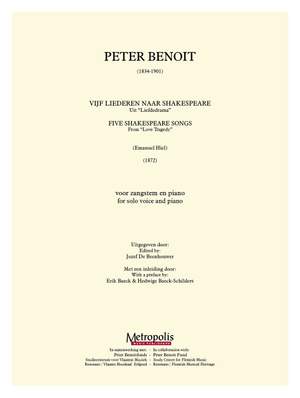 Peter Benoit: 5 Shakespeare Songs