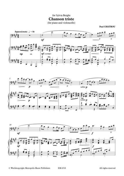 Paul Chatrou: Chanson Triste