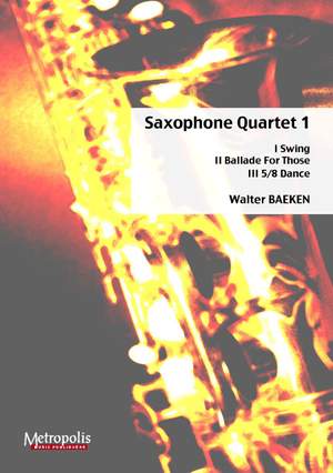 Walter Baeken: Saxophone Quartet 1