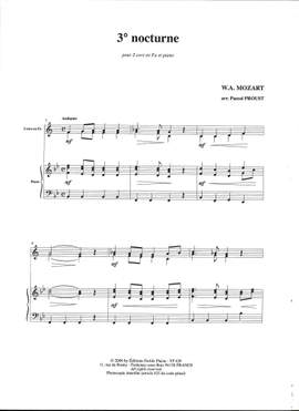 Pascal Proust: Nocturne D'après Mozart